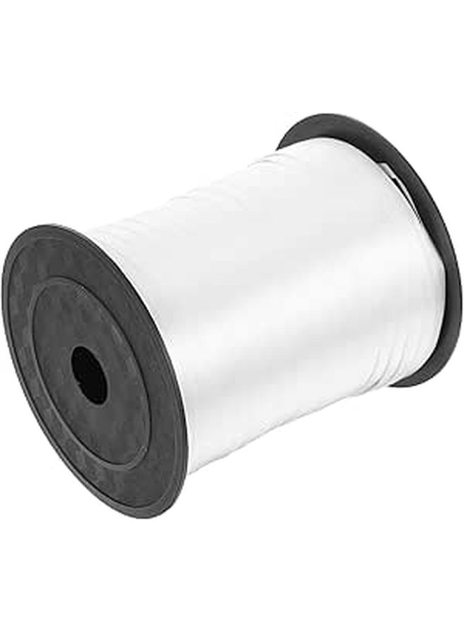 White Curling Ribbon 500 Yards for Party Packaging and Wedding Decor - Image 1