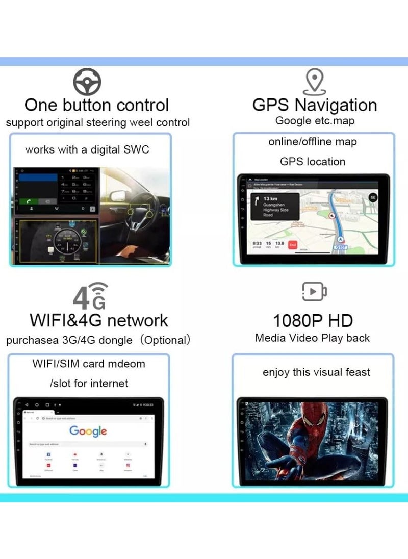 RAYMOS Android Screen For Nissan Sentra 2012 2013 2014 2015 2016 2017 2018 2019 4GB RAM QLED Support Apple Carplay Android Auto Wireless 10 inch Screen With Free AHD Camera  - Image 5