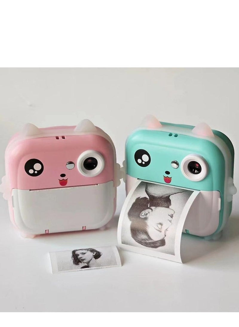 Portable Paper Film Zero Ink Instant Printing Selfie Thermal Camera Children Cameras Girls Boys Toys Photo Video Recording MP3 Player Multi-function Camera - Image 2