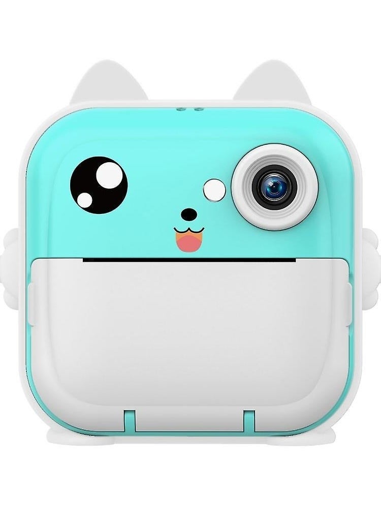 Portable Paper Film Zero Ink Instant Printing Selfie Thermal Camera Children Cameras Girls Boys Toys Photo Video Recording MP3 Player Multi-function Camera - Image 1