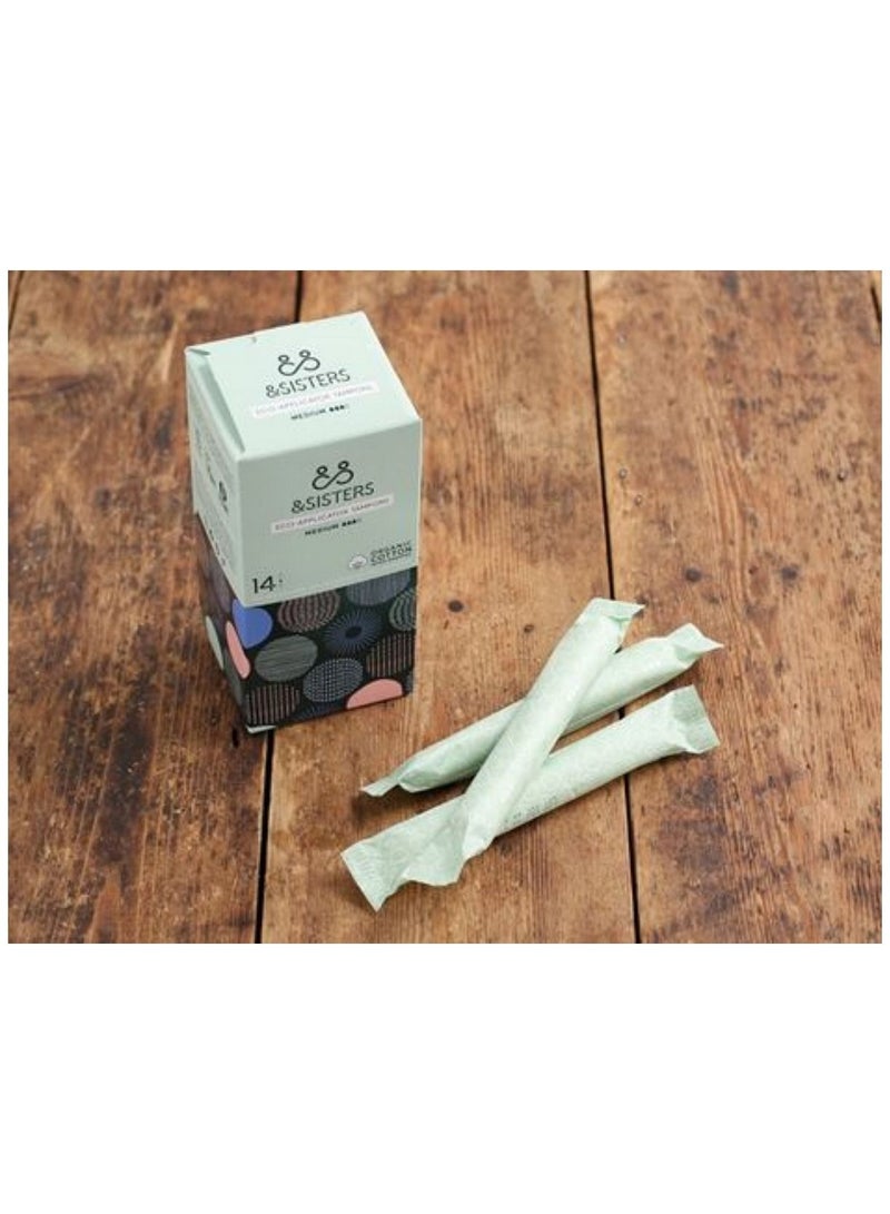 &SISTERS Organic Cotton Applicator Tampons Medium 14 Pieces Pack - Image 4