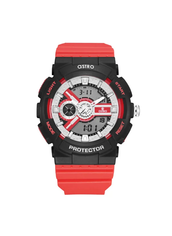 أسترو Astro A24807-PPRB Kids Analog-Digital Display Watch & Polyurethane Strap Red