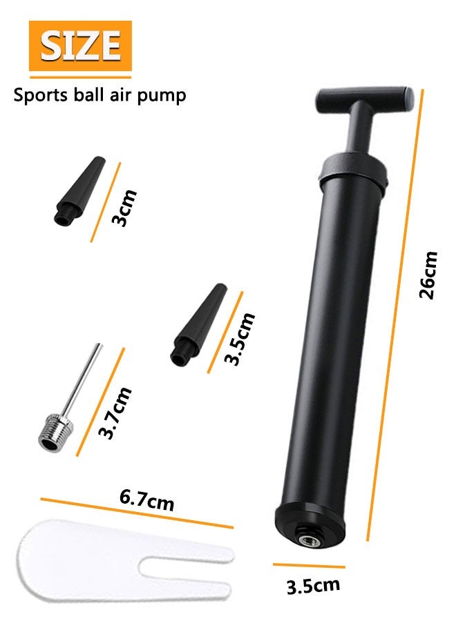 HOOTO Ball Pump for Sports Balls - Push & Pull Inflating System - Hand Pump for All Exercise Balls - Volleyball Pump, Basketball Inflator, Football & Soccer Ball Air Pump(Black) - Image 2