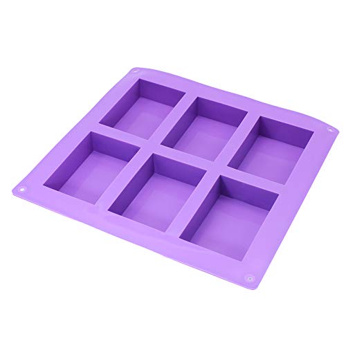 X-Haibei Plain Basic Rectangle Soap Mold Silicone HP Soap Lotion Bar Making Mould Supplies - Image 1