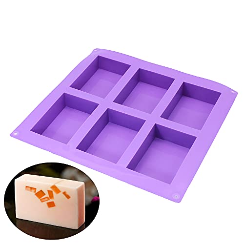 X-Haibei Plain Basic Rectangle Soap Mold Silicone HP Soap Lotion Bar Making Mould Supplies - Image 3