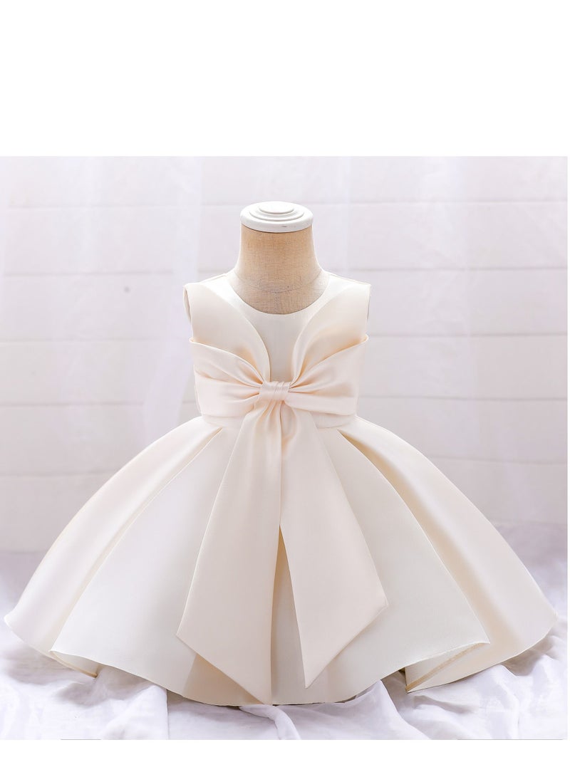 Loquat Fashionable Cute Girls Dresses White  - Image 1