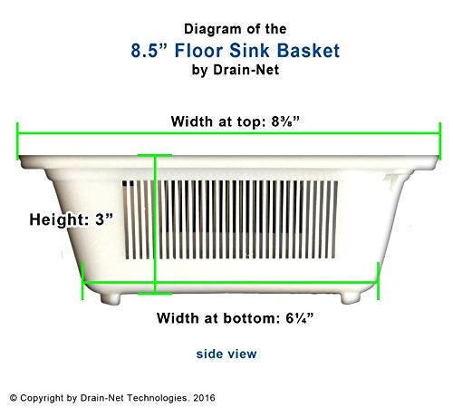 Drain-Net 8.5" Floor Sink Basket, for Restaurant Floor Sink drains, Prevent Drain Clogs with The Original Drain-Net Basket - Image 5