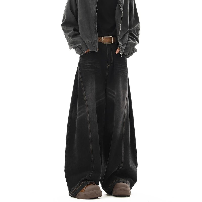 Unisex Classic Denim Jeans Loose Fit Daily Outdoor Wear - Image 5