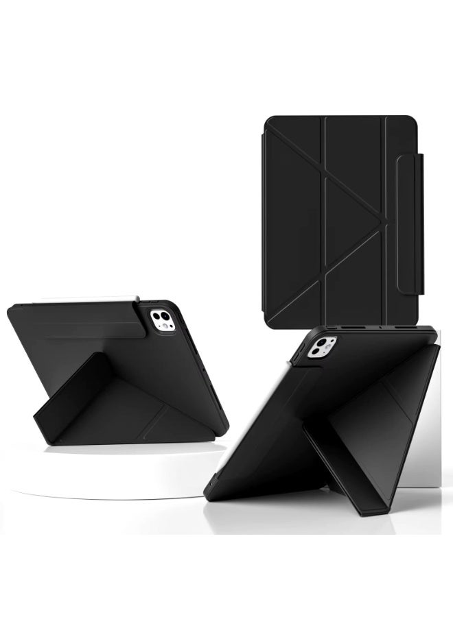 Cat - Cot حافظة كات كوت الذكية لجهاز آيباد إير 11 (الجيل 4 / 5 / 6 / 7) – غطاء واقي نحيف مع وظيفة النوم/الاستيقاظ التلقائي، ووظيفة الحامل، وحماية كاملة للجسم (أسود) - Image 1