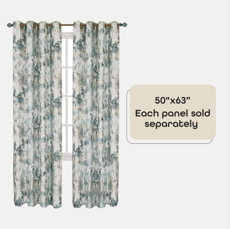 ACHIM Lined Blackout Grommet Window Curtain Panels - 50 Inch Width, 63 Inch Length - Tranquil (Mist) - Blackout Soft Polyester Drapes & Dressing for Bedroom Living & Dining Room Home Decor - Image 4