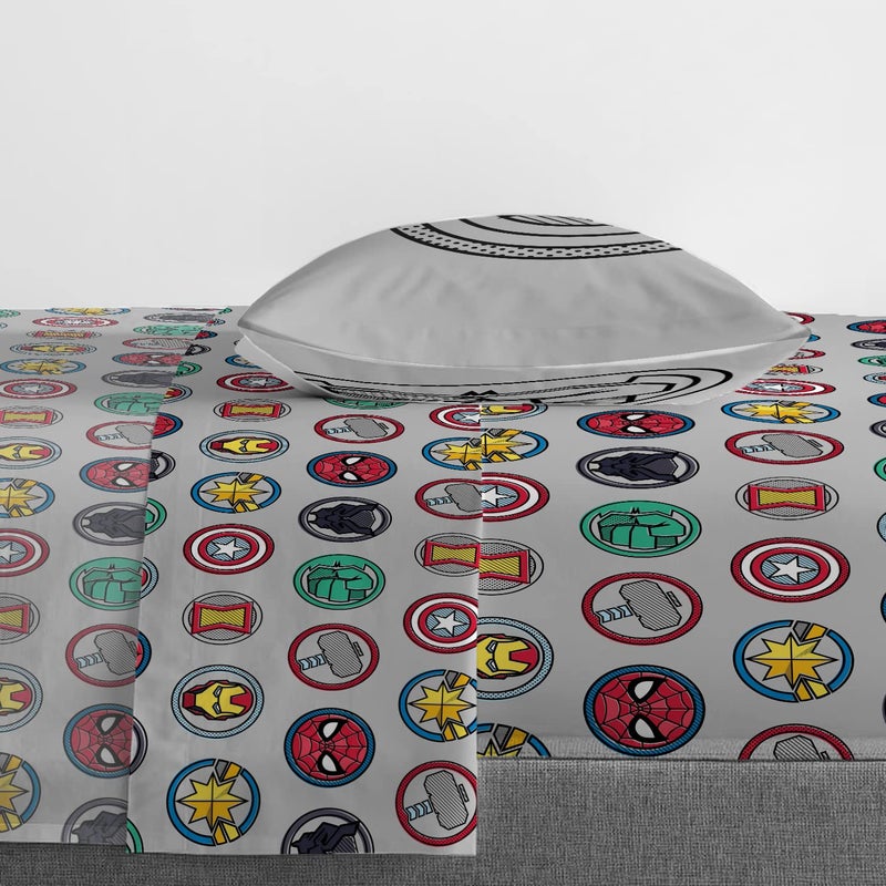 Jay Franco Marvel Avengers Pop 5 Piece Twin Size Bed Set - Includes Comforter & Sheet Set - Super Soft Fade Resistant Microfiber (Official Marvel Product) - Image 4