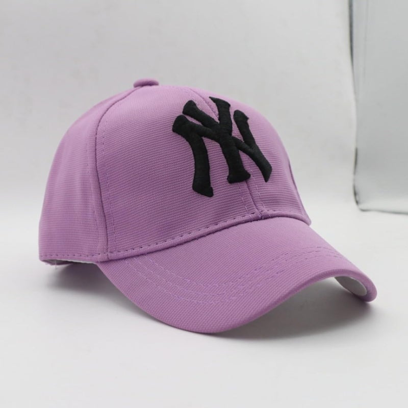 JAMONT NY Baseball Cap for Kids, Adjustable Black Cotton Summer Cap, Unisex Sports Cap - Image 2