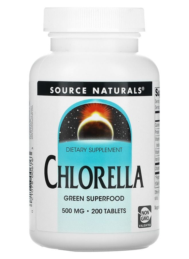 Chlorella 500 mg 200 Tablets