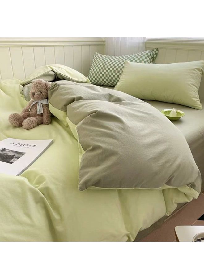 # Ins Wind Solid Color Quilt Cover Single Quilt Cover Single Piece Single Buy Student Dormitory Single Bed Supplies Student Double Bed-Color:White Blue Gray⚑⚑-Specifications:150*220 [quare Quilt Cover Single Piece]⚑⚑ - Image 3