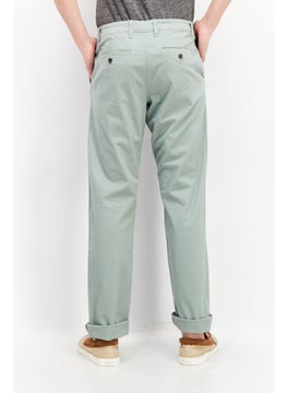 Tailor Vintage Men Slim Fit Plain Chino Pant, Sage Green  - Image 4