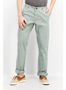 Tailor Vintage Men Slim Fit Plain Chino Pant, Sage Green  - Image 1