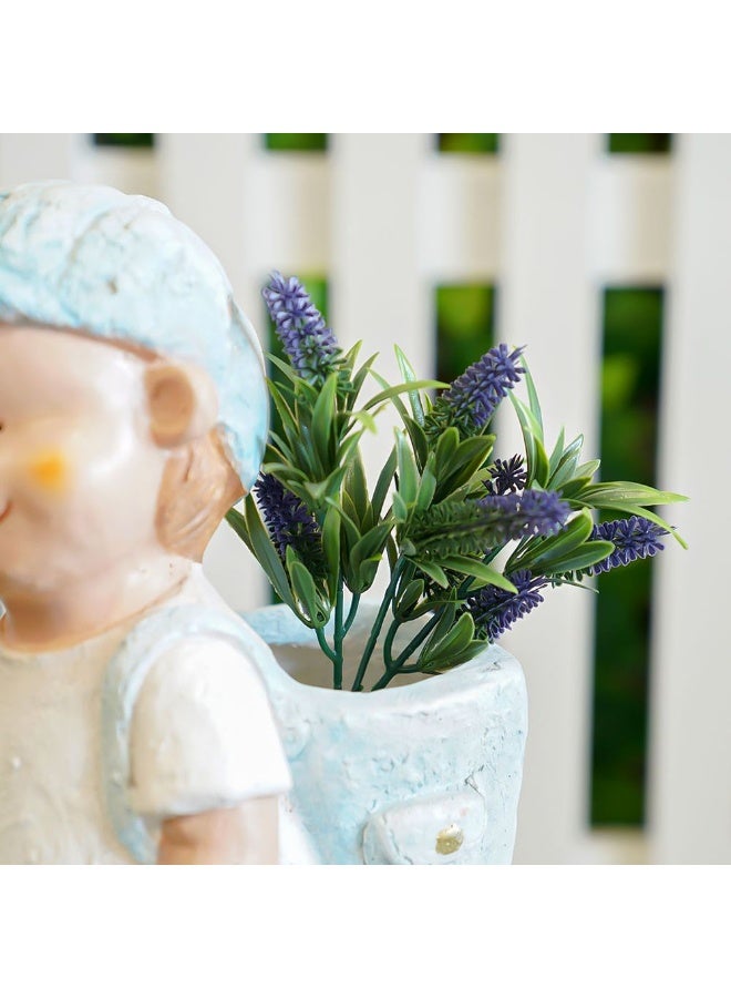 Danube Home Artificial Lavender Branch | Decorative Plastic Plant Dcor | Uv Resistant Faux Plants Greenery Artificial Plant For Home Garden Indoor Outdoor 25-32 Cm - Green - Image 2