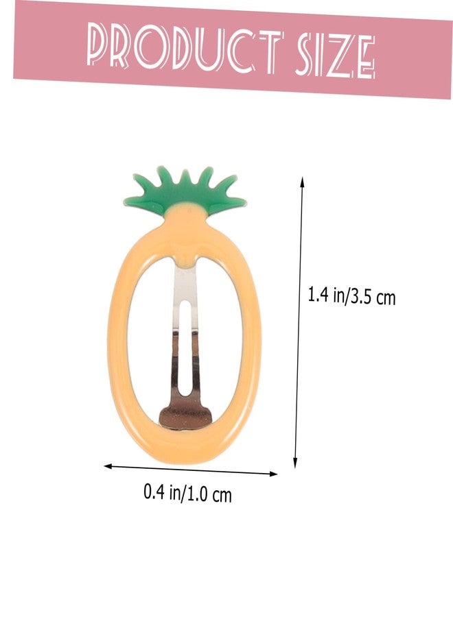 SHOWERORO 14pcs Fruit Shaped Hair Clips for Kids Girls Adorable Hair Bobby Barrettes Banana Pineapple Strawberry Strawberry Each - Image 3