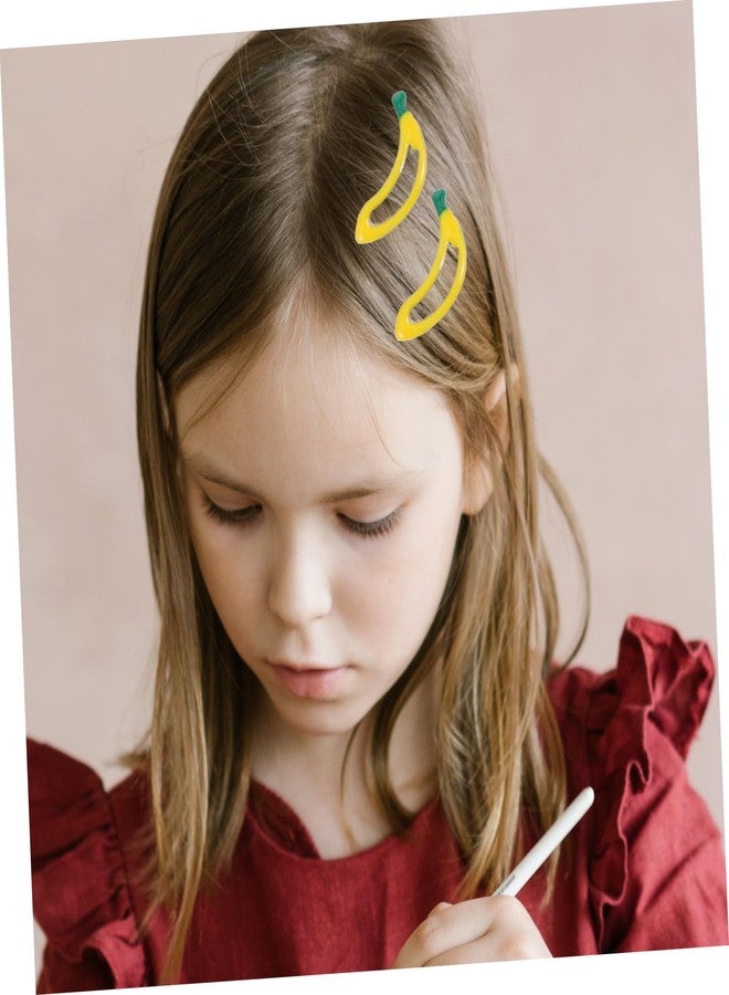 SHOWERORO 14pcs Fruit Shaped Hair Clips for Kids Girls Adorable Hair Bobby Barrettes Banana Pineapple Strawberry Strawberry Each - Image 2