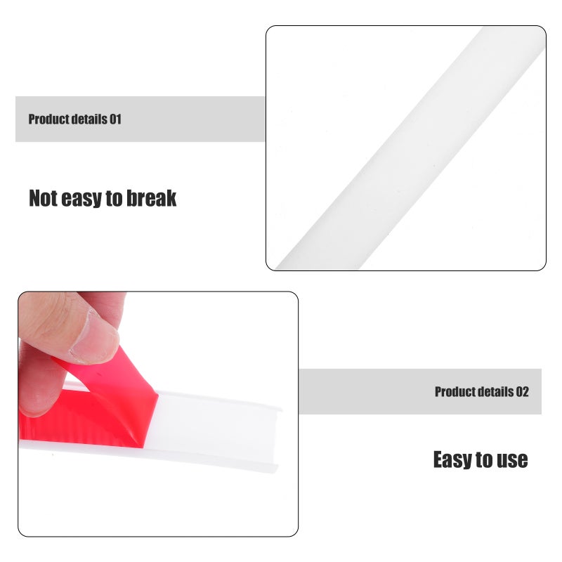 1 Roll U Shape Edge Banding Self Adhesive Veneer Edging Trim Flexible Edge Protector Furniture Edge Strip for Countertop Table Cabinets Shelves - Image 3