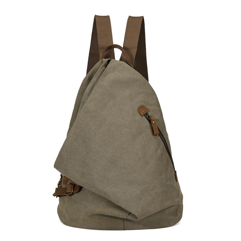 KL928 Canvas Vintage Backpack Ã¢â‚¬â€œ Large Casual Daypack Outdoor Travel Rucksack Hiking Backpacks for Men Women - Image 1
