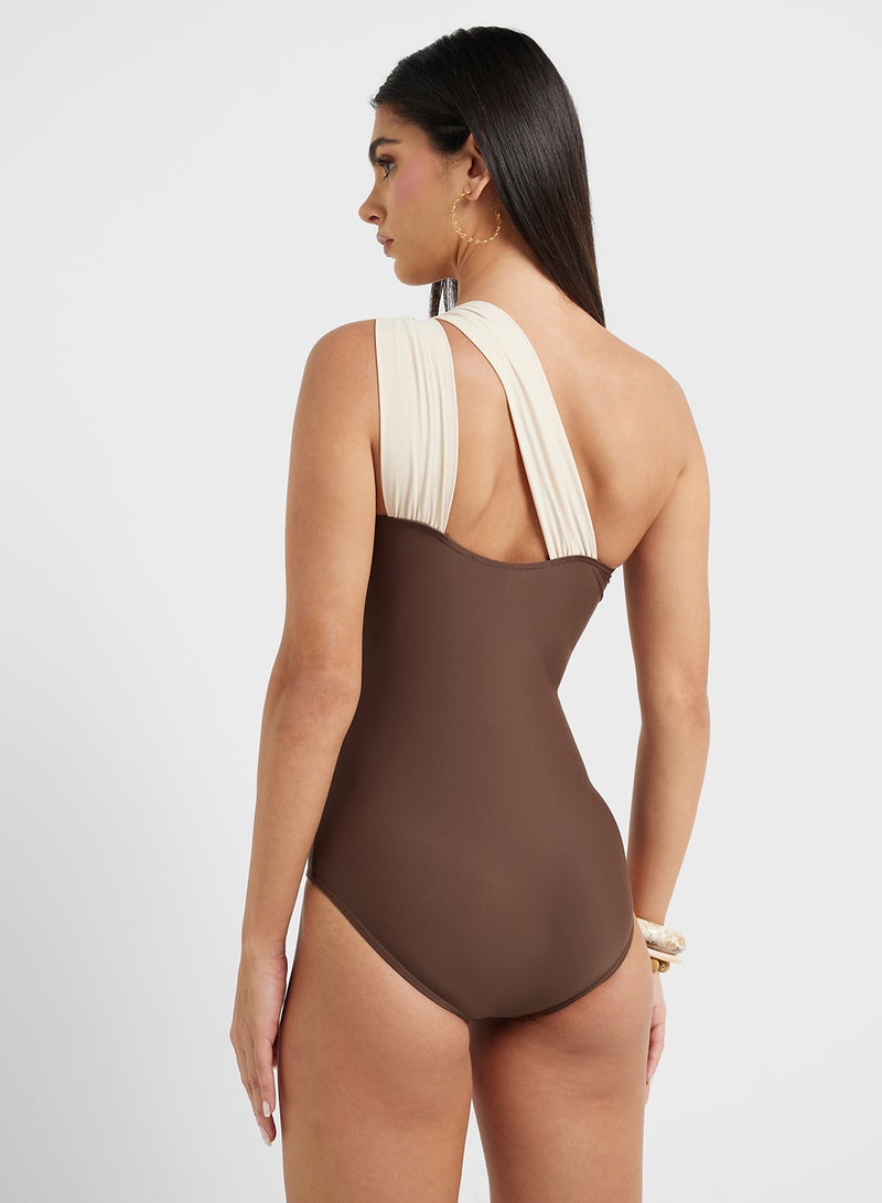 ايلا سباحة بلونين مع فتحة - Image 2