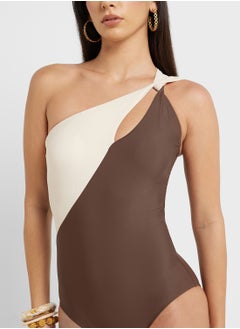 ELLA Two Toned Swimsuit With Cutout  - Image 3