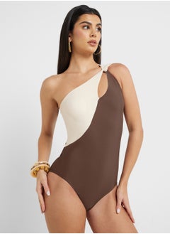 ELLA Two Toned Swimsuit With Cutout  - Image 4