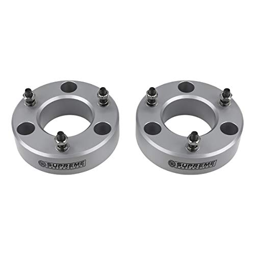 Supreme Suspensions - 3" Front Leveling Kit for 2007-2024 Chevy Silverado 1500 and GMC Sierra 1500 2WD/4WD - T6 Billet Aluminum Strut Spacers Lift Kit (Silver) - Image 1