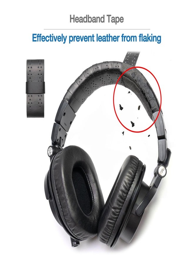 Voarmaks Headphone Headband Cover Cushion Compatible with Audio-Technica ATH-Pro700 MK2,ATH-WS1100iS,ATH-PRO5MK2,ATH-M50x,ATH-M50xBT,ATH-M50,ATH-M40x,ATH-M50s,ATH-M31s - Headband Tape Protection - Image 2