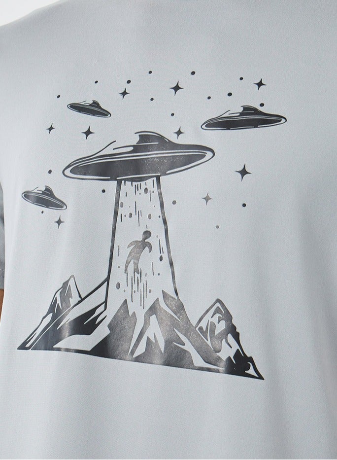 Take Two Graphic Print Round Neck Regular Fit T-Shirt - Image 3