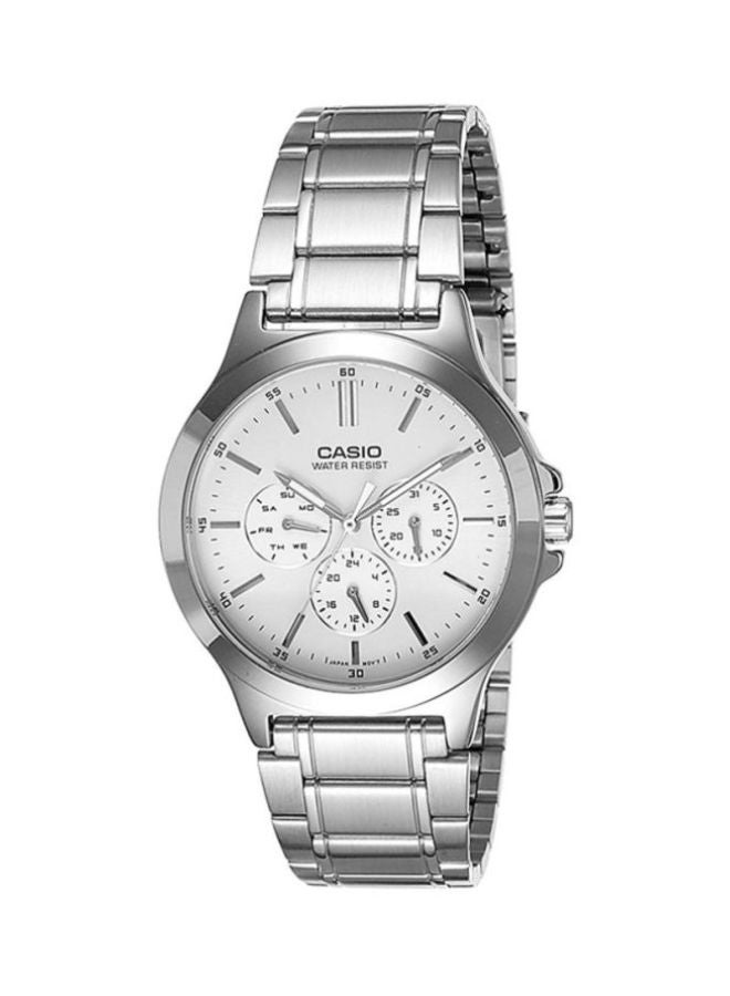 CASIO Men Dress Analog Watch MTP-V300D-7AUDF - 42 mm - Silver - Image 1
