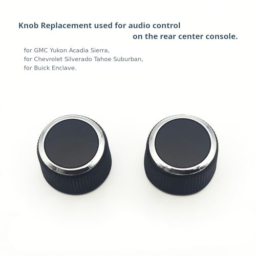 AtticZone AC Dash Button Repair Kit Stickers, Rear Radio Volume Control Knob Compatible with GM GMC Yukon Acadia Sierra, Chevrolet Silverado Tahoe Suburban 2007 2008 2009-2014 - Image 3