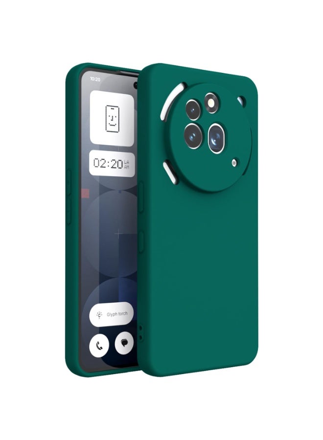 جراب لهاتف Nothing Phone 3a Pro مصنوع من السيليكون المرن غير اللامع لحماية الكاميرا، جراب خلفي لهاتف Nothing Phone 3a Pro - Image 1