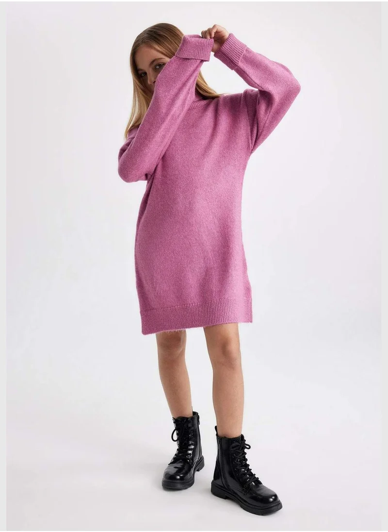 DeFacto Girl Long Sleeve Tricot Dress