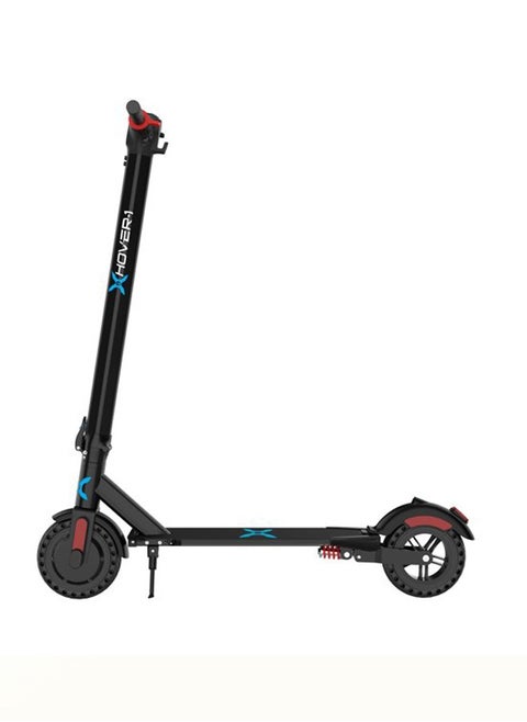 Hover  1 Edge Electric Foldable Scooter With LED Headlight and Bluetooth Speaker 15 MPH Max Speed 6 Miles Max Distance Black