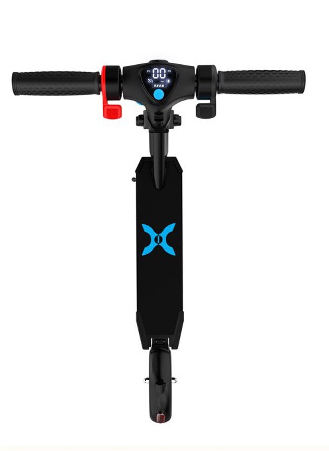 Hover - Hover  1 Edge Electric Foldable Scooter With LED Headlight and Bluetooth Speaker 15 MPH Max Speed 6 Miles Max Distance Black - Image 1