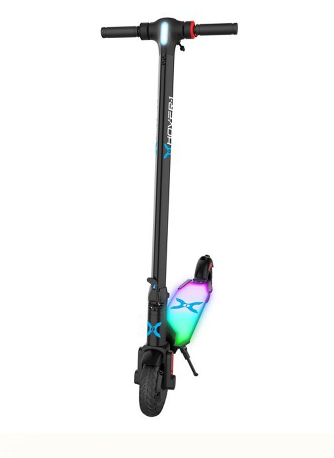 Hover - Hover  1 Edge Electric Foldable Scooter With LED Headlight and Bluetooth Speaker 15 MPH Max Speed 6 Miles Max Distance Black - Image 1