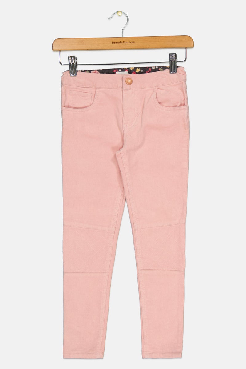 mothercare Kids Girl Textured Corduroy Pant, Light Pink - Image 1