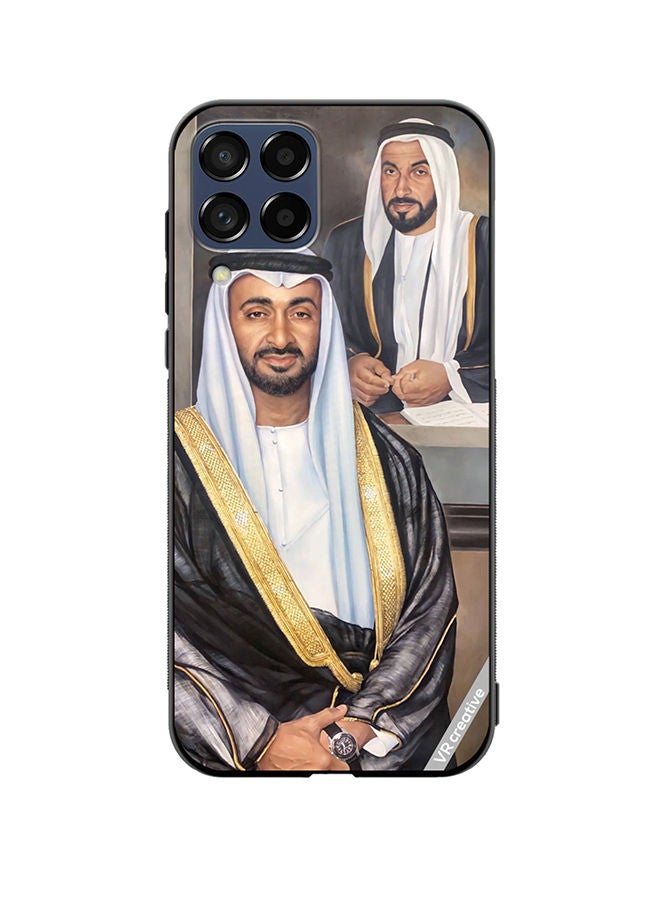 VR CREATIVE Protective Case Cover For Samsung Galaxy M33 Sheikh Mohamed Bin Zayed Al Nahyan And Sheikh Zayed Bin Sultan Al Nahyan Design Multicolour - Image 1