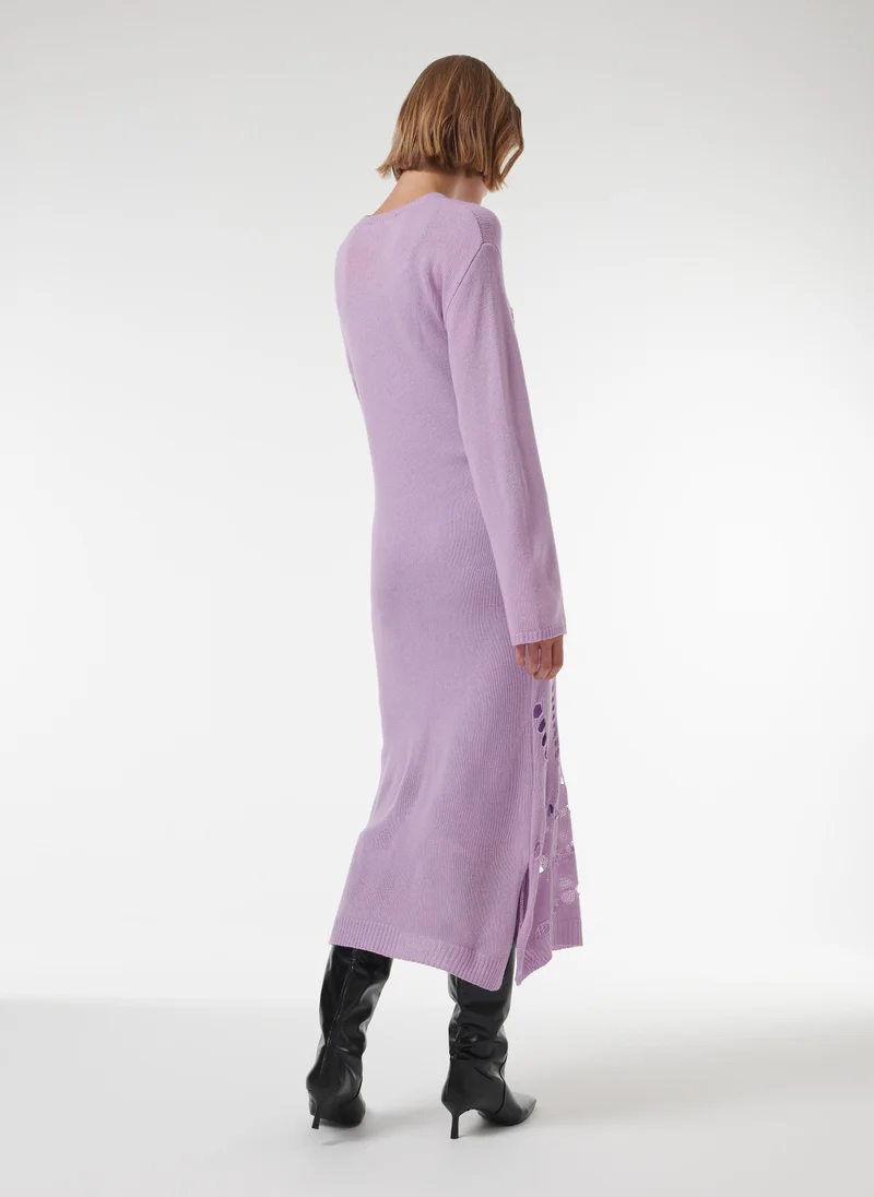 leem  Pointelle Knitted Dress for Women | Best Price UAE