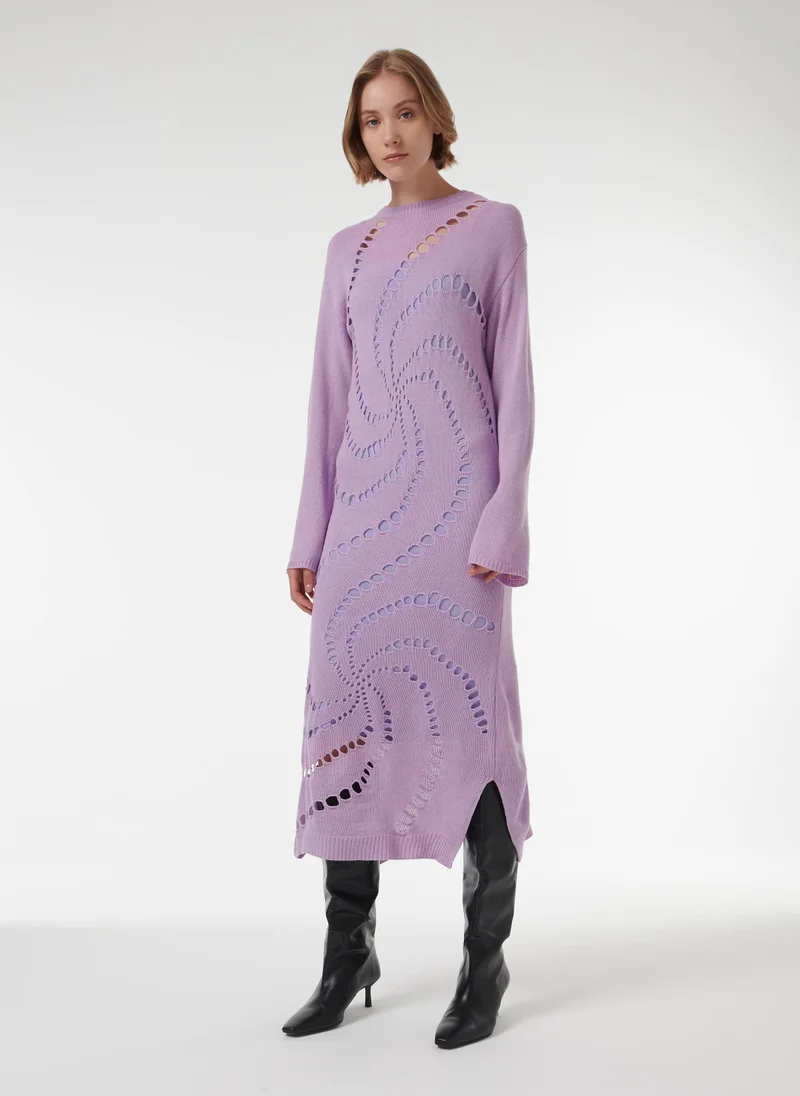 Pointelle Knitted Dress