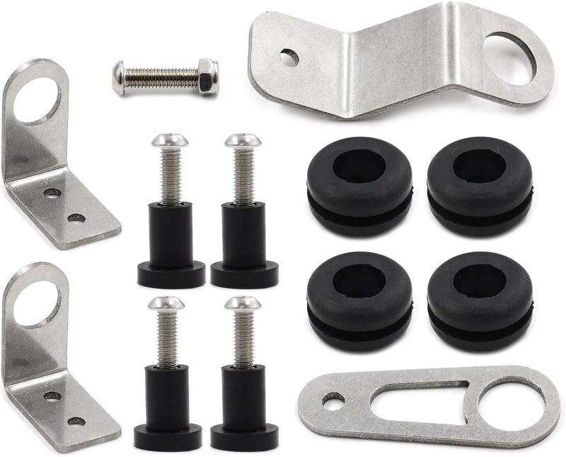 WnSEu Bolt-on Radiator Bracket Kit for Honda Civic and Integra - Image 3