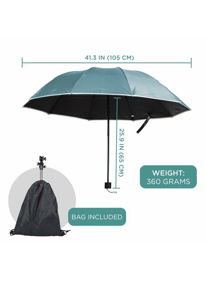 Primo Supply Wearable Hands-Free Umbrella Sun Rain Blocker Fishing Outdoor Use Running Jogging Get Shade and Avoid Hot Afternoons Outside and UV Sunburn | Green - Image 3