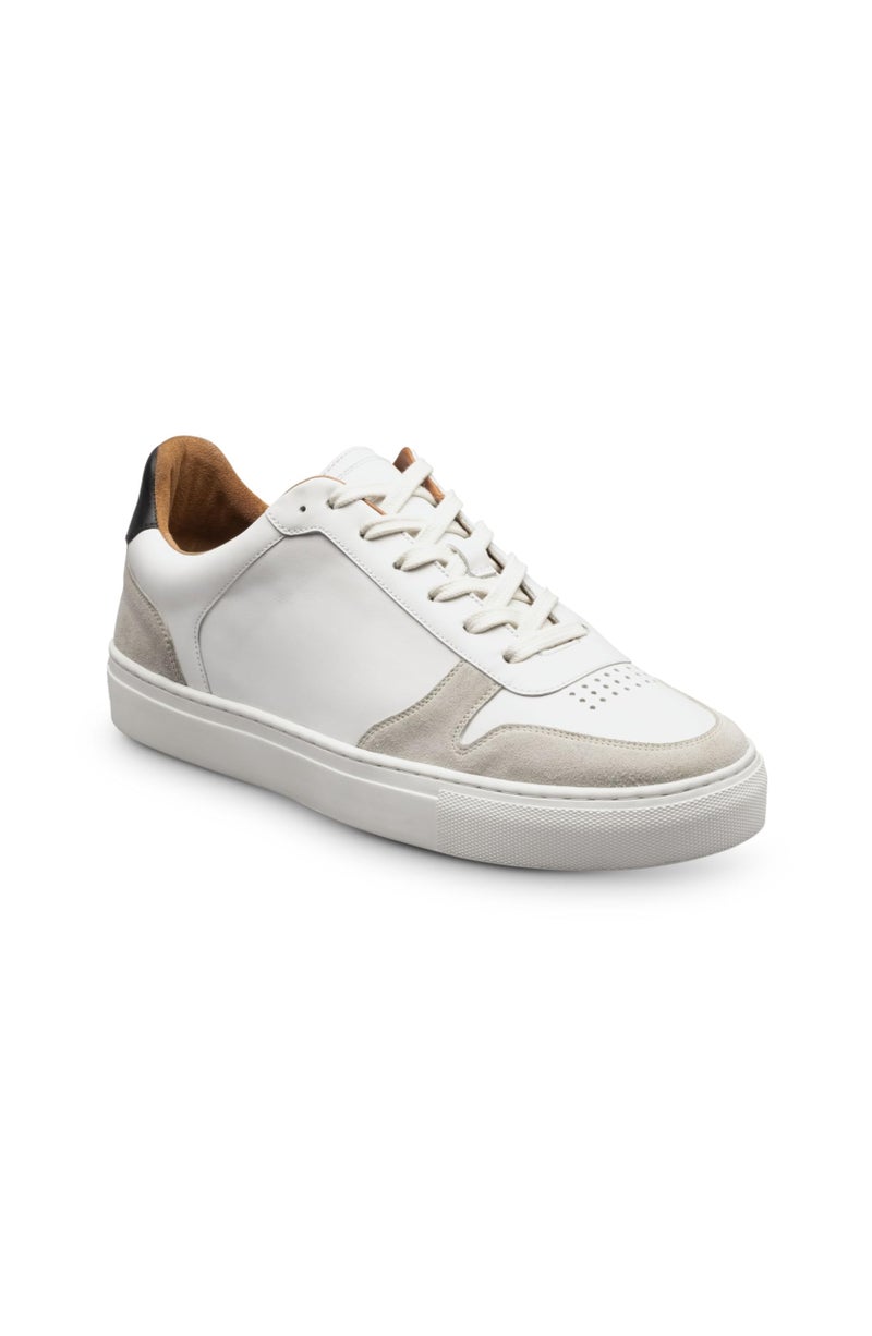 Allen Edmonds Mens Floyd Sneaker White Leather 9 D