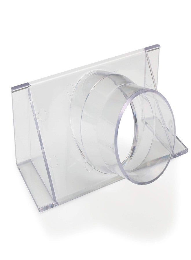 Woodriver Dust Connection 2-1/2" Clear Fence Adapter Dust Collection Fitting - Image 1