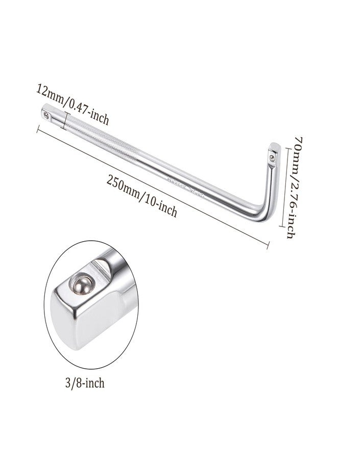 Kozelo Breaker Bar - [3/8 Inch Drive] L Shape Socket Wrench Extension for Car Mechanical Equipment Repair Use, CR-V Steel - Image 3