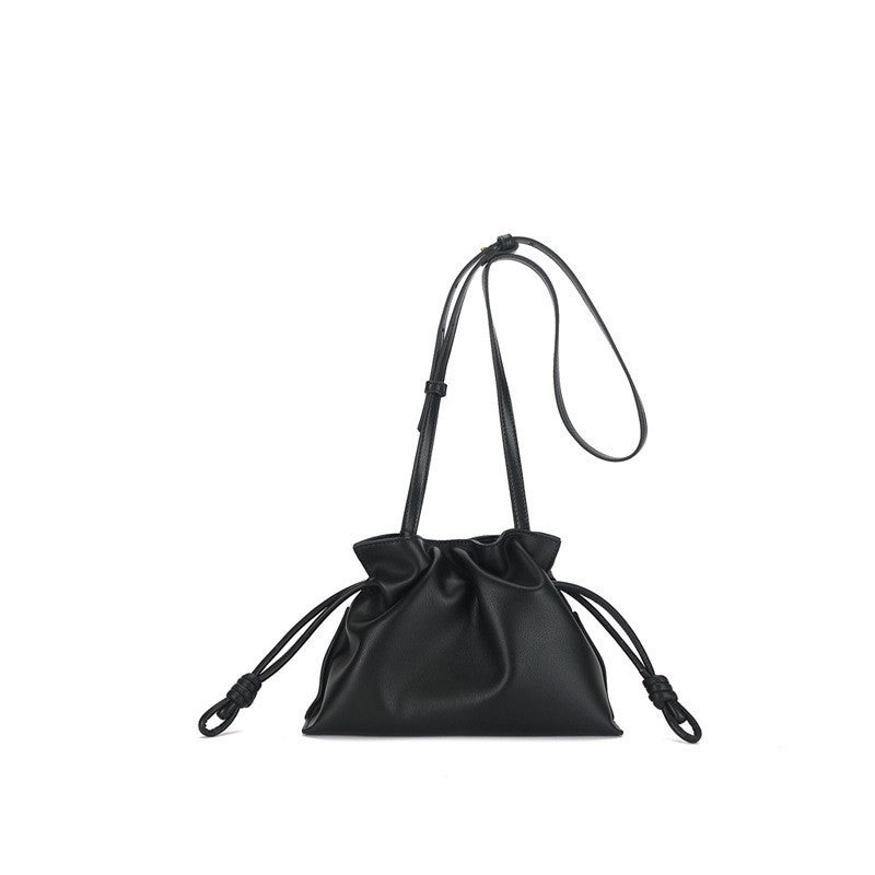Genuine Leather Women'S Bag, Fashionable Bag, Simple Bucket Bag, Versatile Shoulder Bag, Crossbody Bag, Women'S High-End Bag - Image 1
