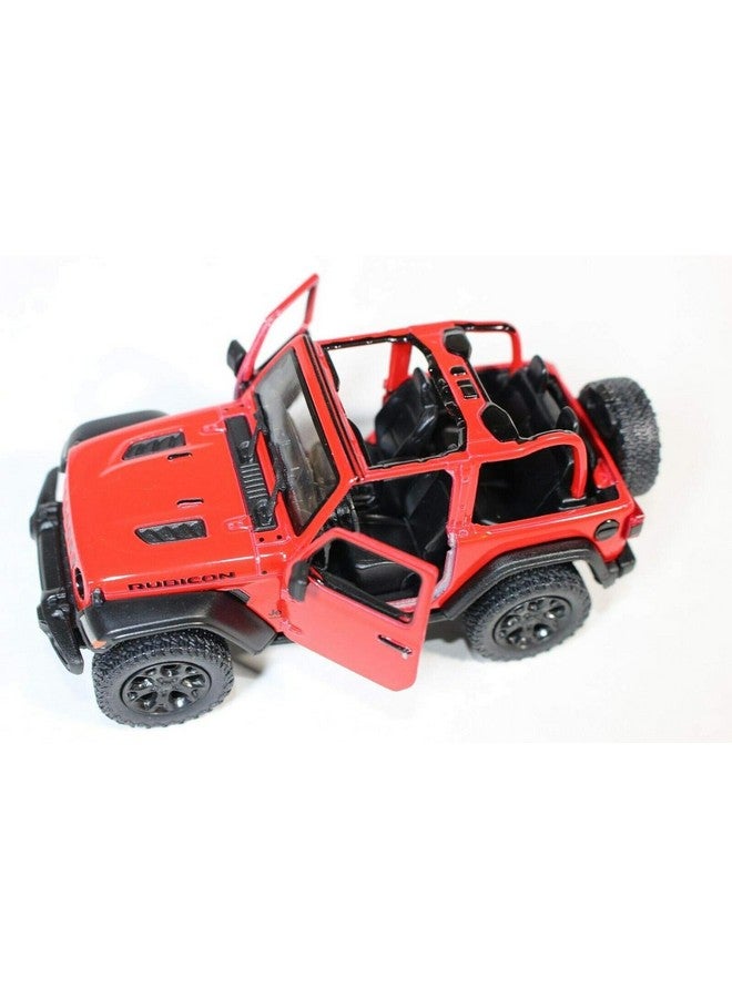 KiNSMART - Jeep Wrangler Rubicon Off Road 4x4 5 inch 1:34 Scale Die Cast Model Replica Toy Car Opentop Red - Image 5