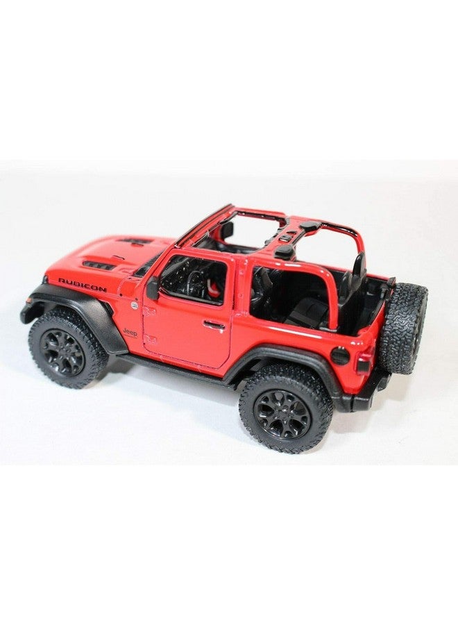 KiNSMART - Jeep Wrangler Rubicon Off Road 4x4 5 inch 1:34 Scale Die Cast Model Replica Toy Car Opentop Red - Image 2